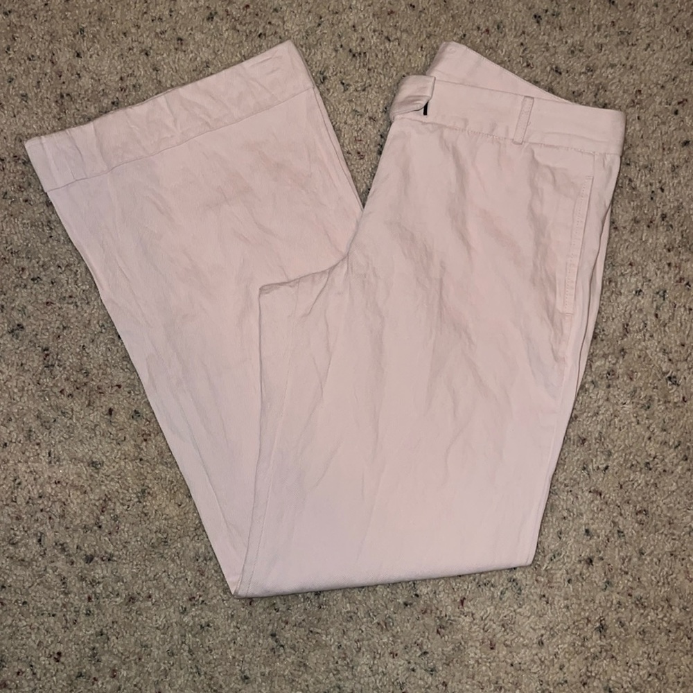 J. Crew Pale Pink Cropped Trousers